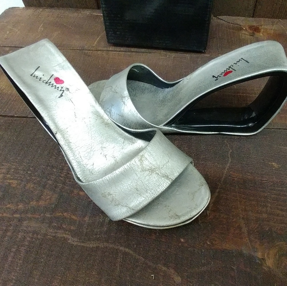 Luichiny catwalk silver hollow wedge