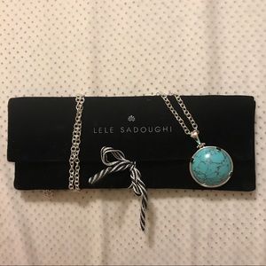 Lele Sadoughi Half Moon Pendant