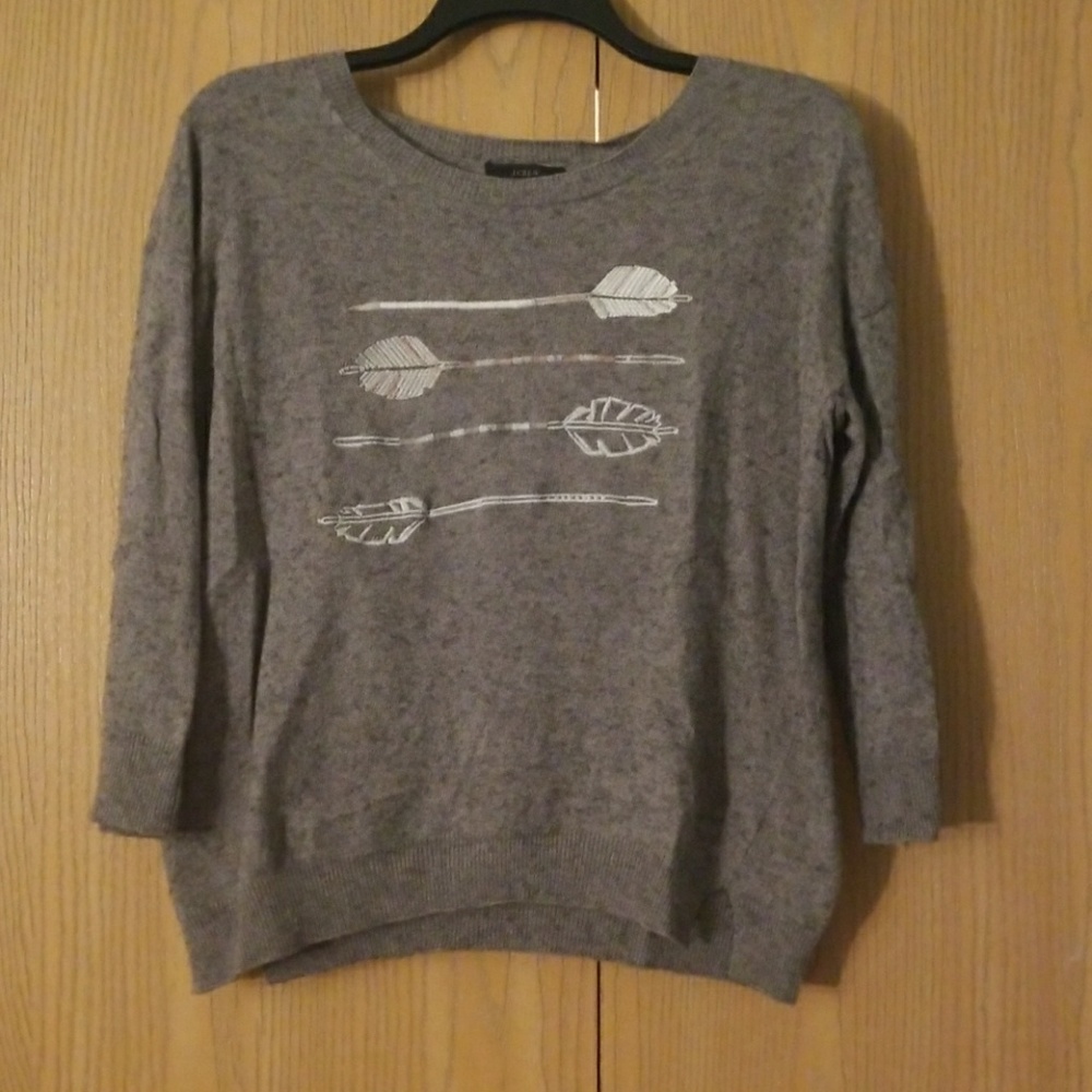 J. Crew 3/4 sleeve sweater