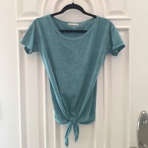 Tie front tee shirt