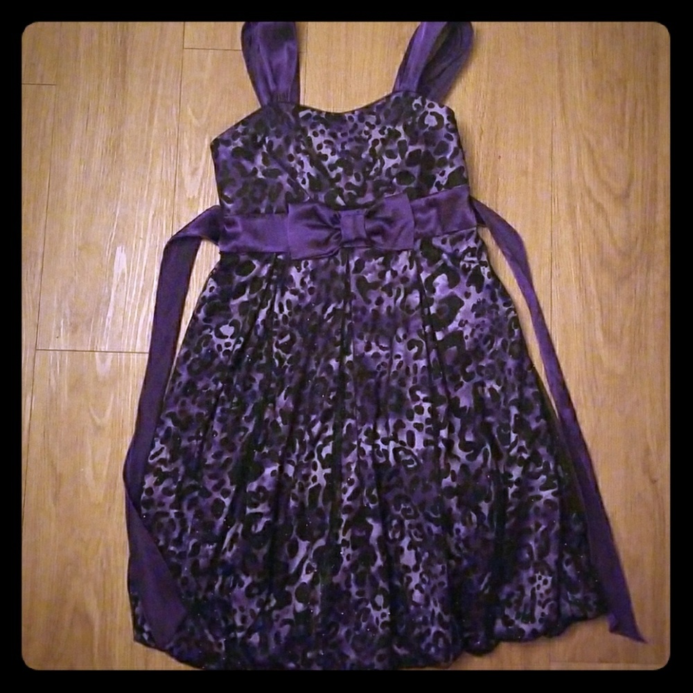 Girls size 12 leopard dress