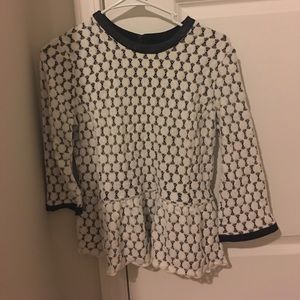 Dolce vita peplum top