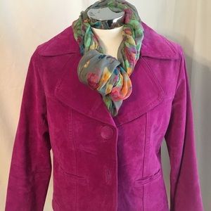 Chico's Leather Jacket Size 1