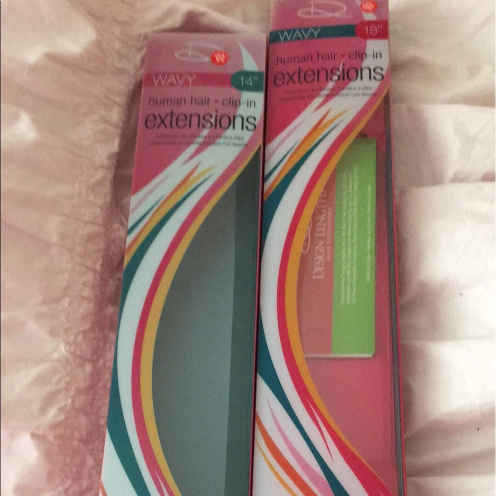 100% human hair clip in extensions