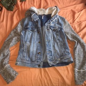 MAKE OFFERS!!! free people jean sweater jacket