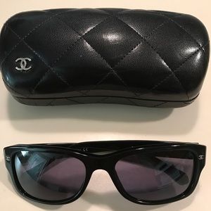 Chanel CC Black Sunglasses