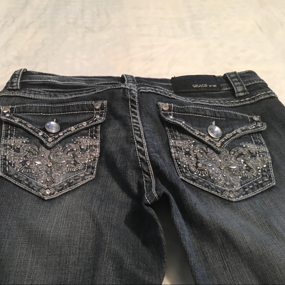 Grace boot cut jeans w- 29 inch inseam approx 32