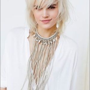 FREE PEOPLE Wild Waters fringe necklace