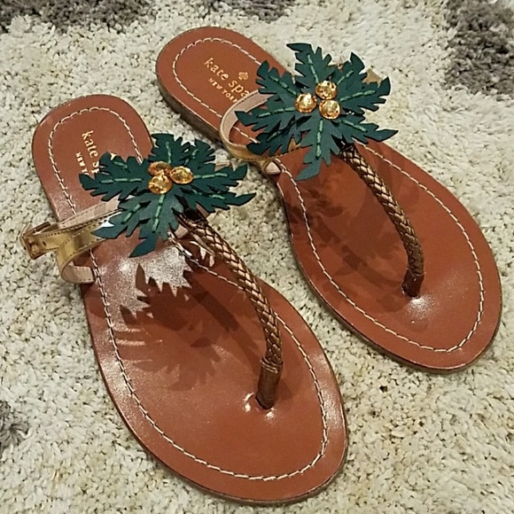 kate spade palm tree sandals