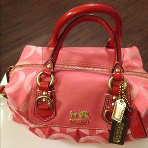 Coach Sabrina Madison OP Art Satchel Bag