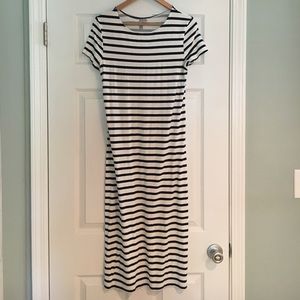 Asos Maternity Navy Striped Dress - SZ 8
