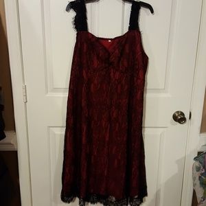 Black and Red Dress