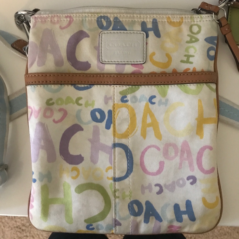 Coach scribble cross body