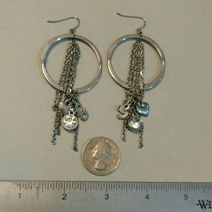 Silver Guess Earrings