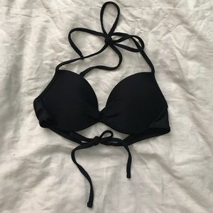 FULL TITL BLACK PUSH-UP BIKINI TOP