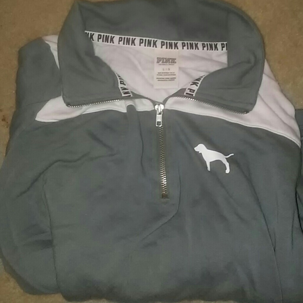 Pink half zip jacket