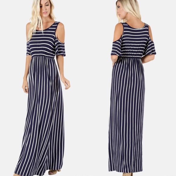SHILOH Stripe Maxi Dress - 2 colors - Picture 2 of 2