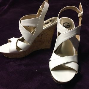 G by Guess Heeled Wedges NWOT