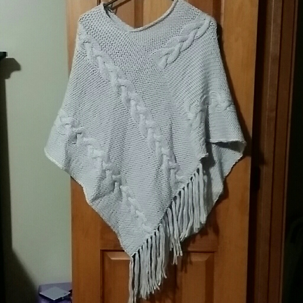 Light tan poncho