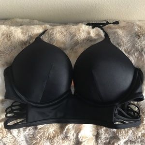 Victoria's Secret black swim bikini top push up