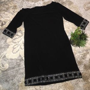 Tiana B. black dress with embellishments