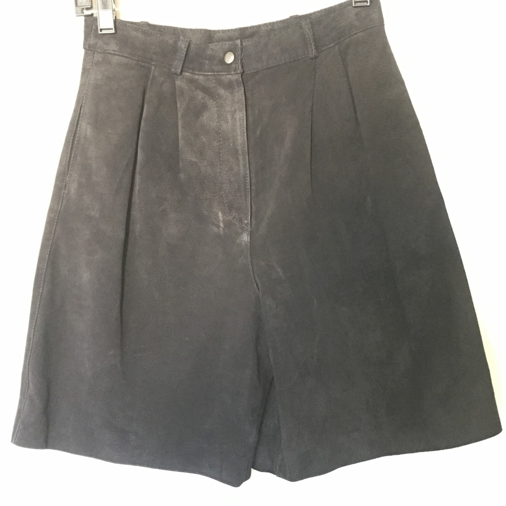 Vintage Suede High Waisted Shorts