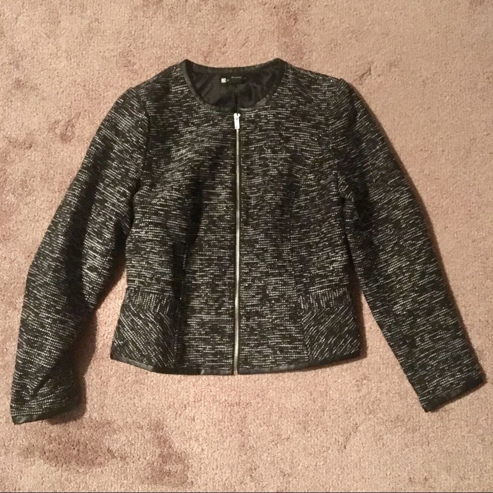 Valerie Bertinelli Woven Blazer Jacket