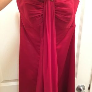Davids bridal red formal dress!