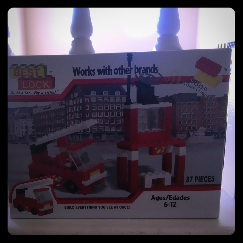 Fun fire truck block set! 😜