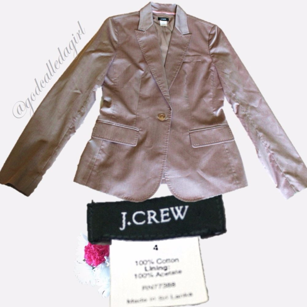 J. Crew 100% Cotton Blazer