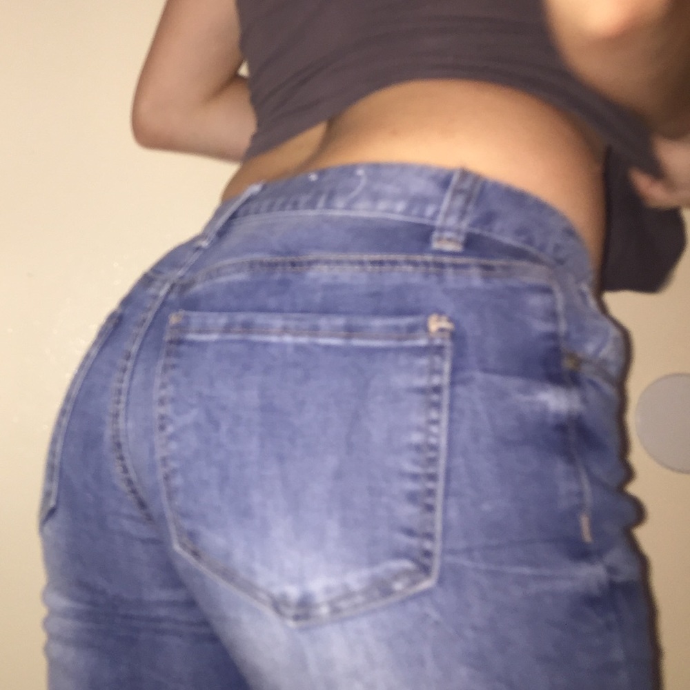 cropped boyfriend jeans