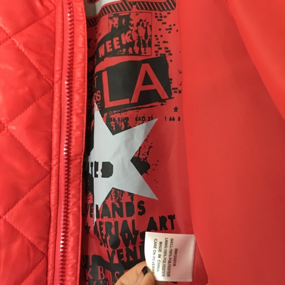 Kitson Red Puffer Bomber - Picture 2 of 3