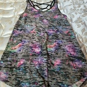 Color splot tank top