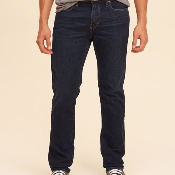 Hollister Other - Mens Hollister Slim Straight Leg Dark Rinse Jeans