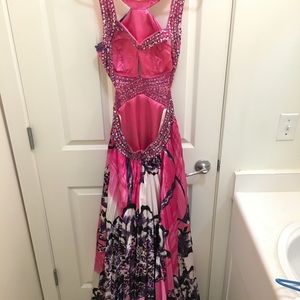 Cutout pink formal dress!