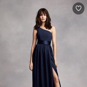 Vera wang one strap bridesmaid dress