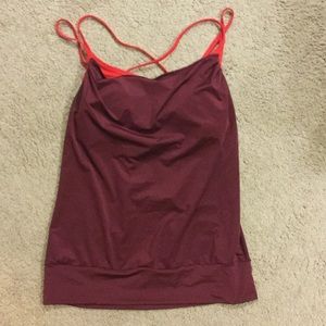 Lucy Activewear built-in tank top