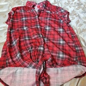 Plaid Cropped Tee