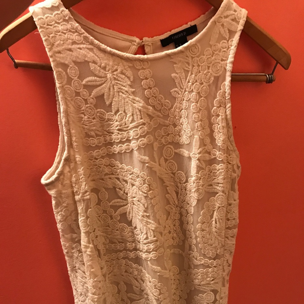 Forever 21 crochet dress, size small.