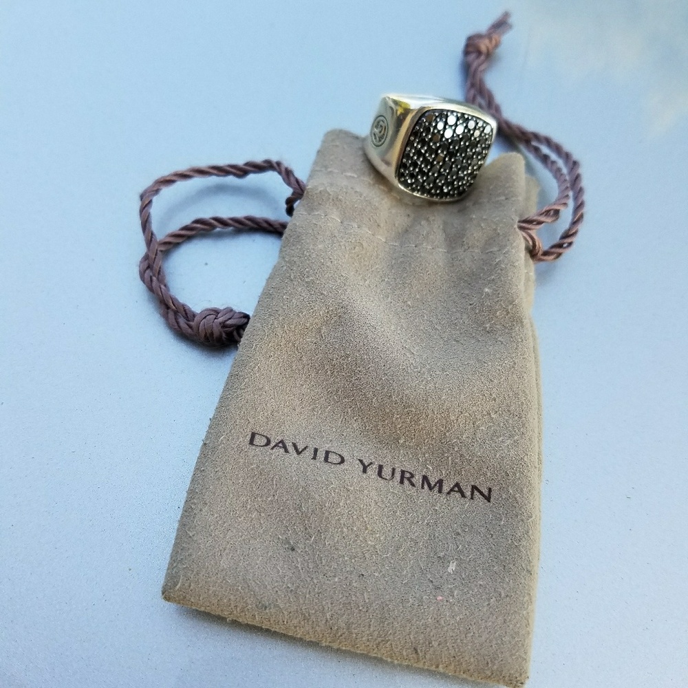 David yurman 2.7ct black diamond ring