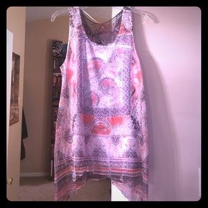 One World Multicolored Boho Tank