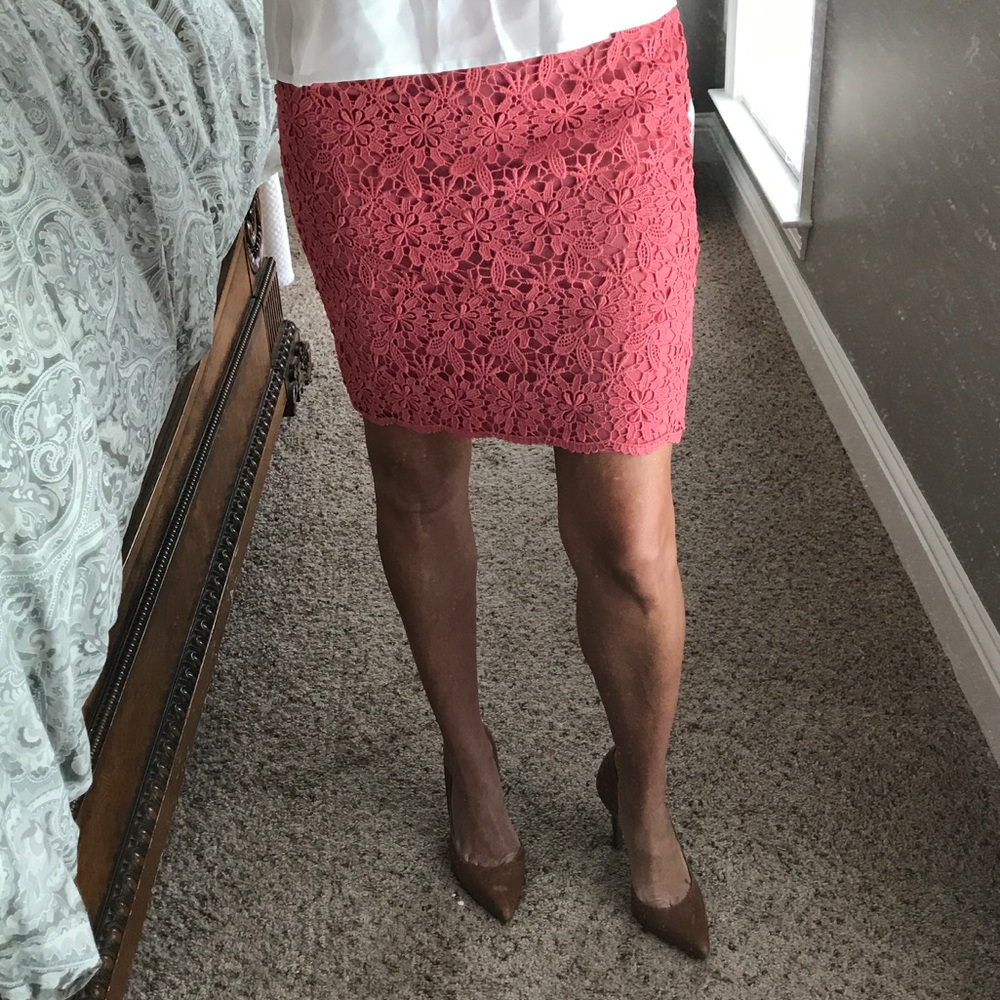 Ann Taylor Lace Skirt Size O petite New with Tags