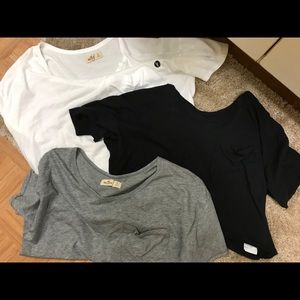 Hollister crop shirts