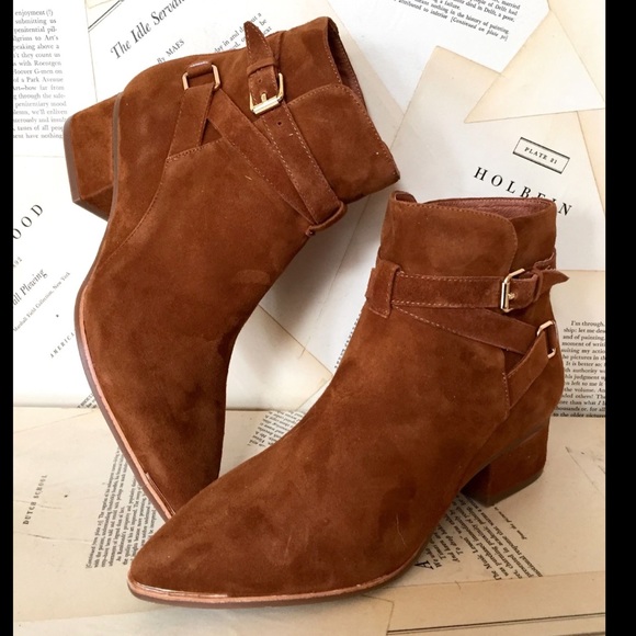Free People Jeffrey Campbell Brown Suede Buckle 8 - Picture 1 of 6