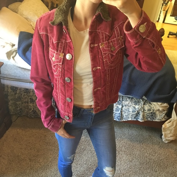 True Religion Jackets & Blazers - True Religion corduroy sherpa make an offer!!