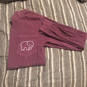 Ivory Ella Classic Fit Berry Paisley Tee