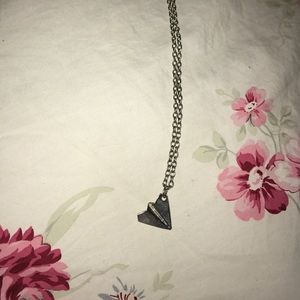 Paper plane necklace