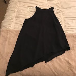 Navy blue high-low top