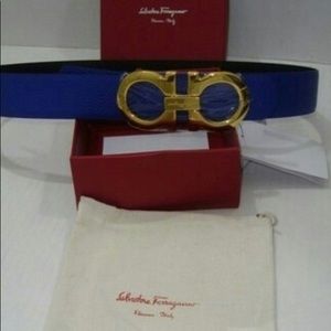 Blue Ferragamo Belt