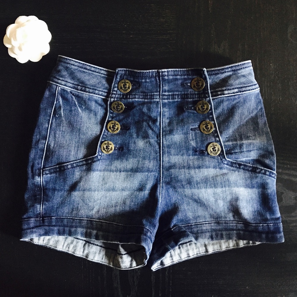 + High Waisted Sailor shorts By Express
